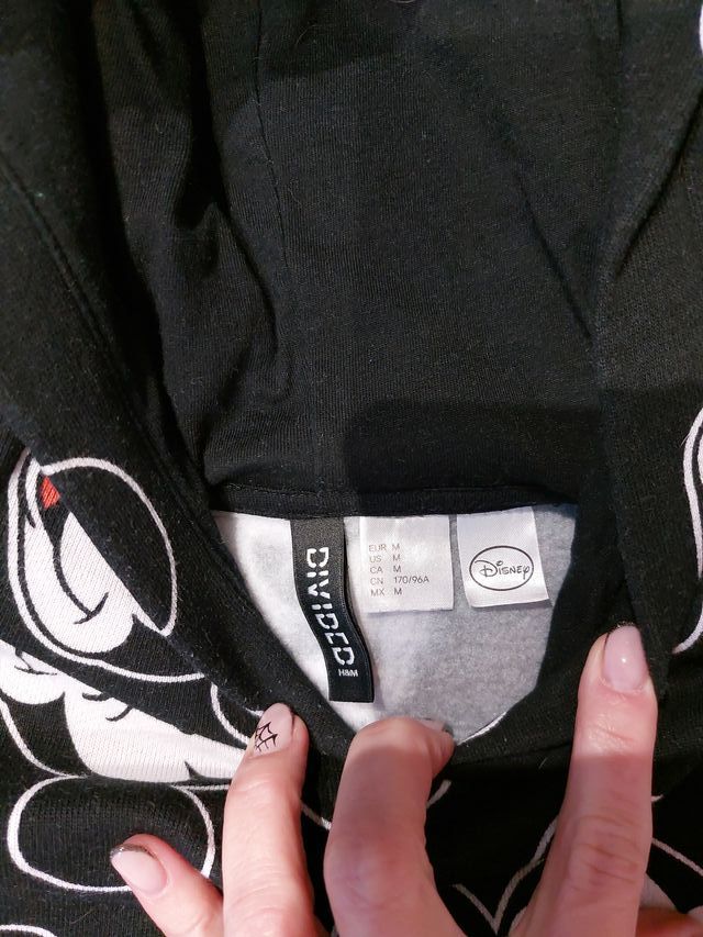 Felpa Topolino con cappuccio e orecchie