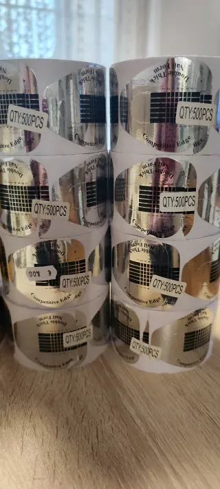 Moldes para construcción de uñas 500 PCS