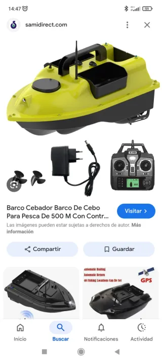 2 Barcos Cebadores para Pesca