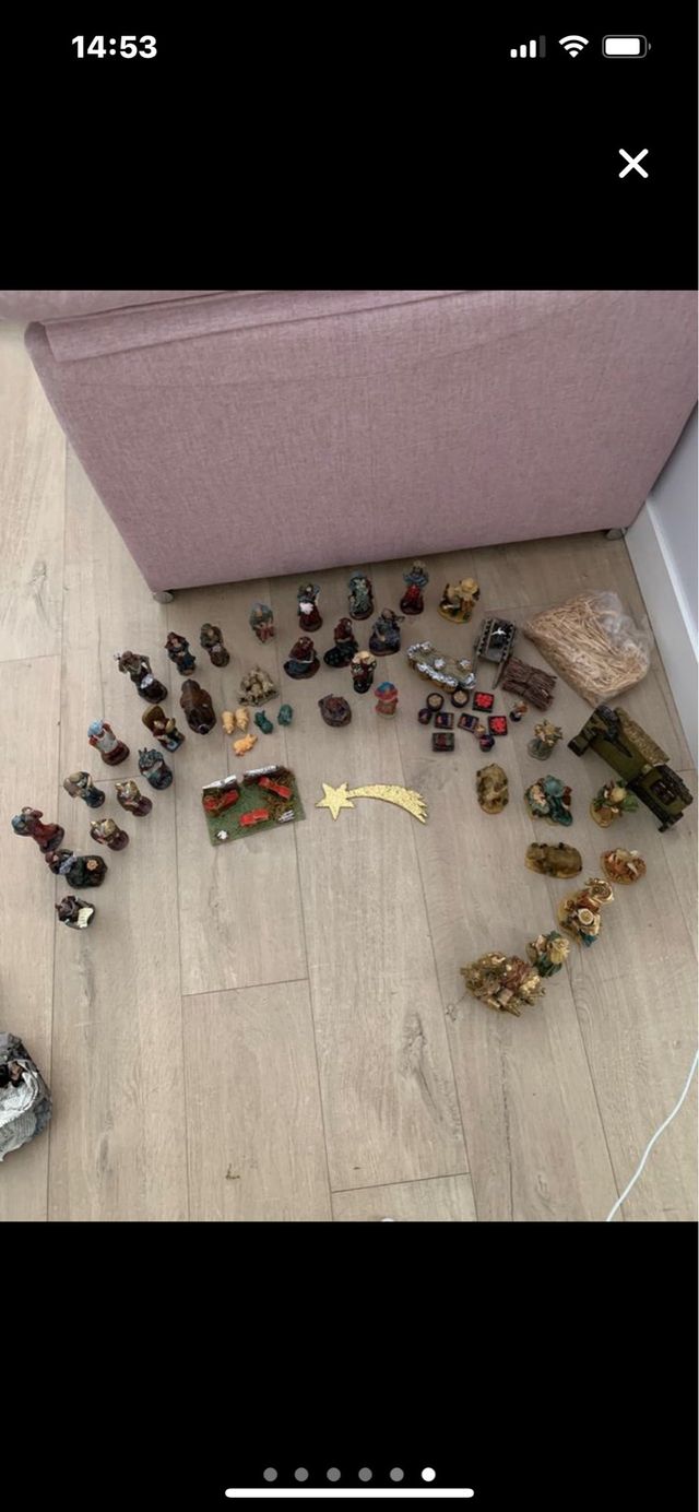 Belén completo figuras compradas en Plaza Mayor