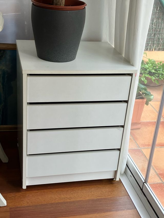 Cómoda 4 cajones blanca