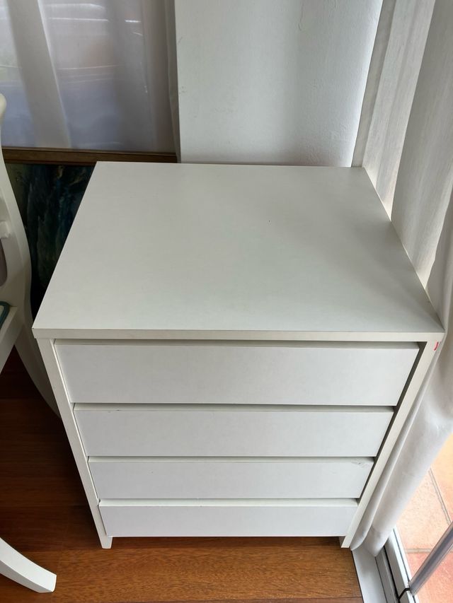 Cómoda 4 cajones blanca