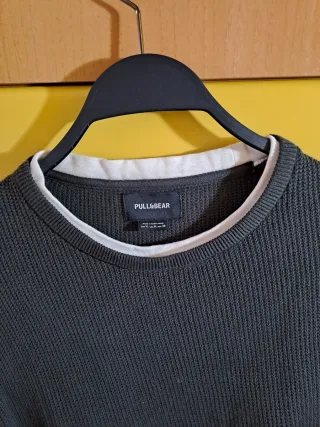 Jersey Pull&Bear verde talla M