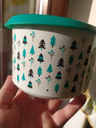 Contenitore Tupperware Natale Alberelli