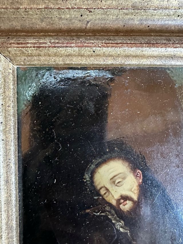 Pintura antigua cobre