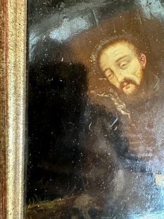 Pintura antigua cobre