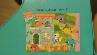 3 Puzzles Djeco: Gato, Vaca y Alicia