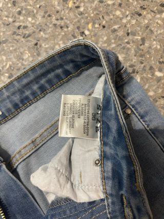 Pantalón campana azul