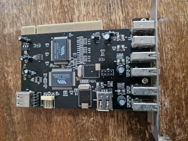 Tarjeta PCI Firewire y USB
