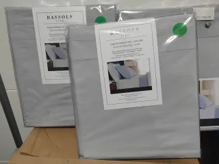 Juego Sábanas Bassols Gris 180 Algodón