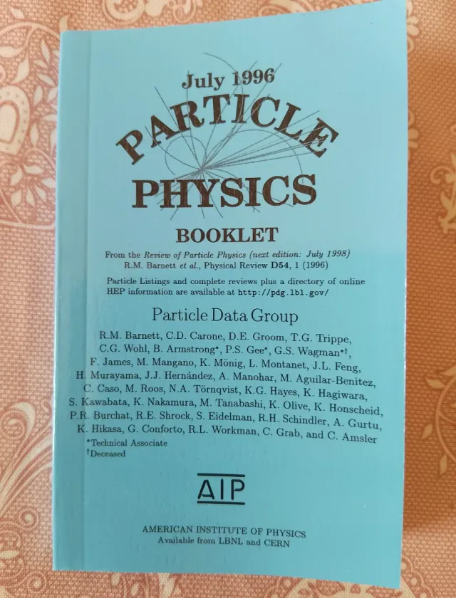 Particles physics booklet