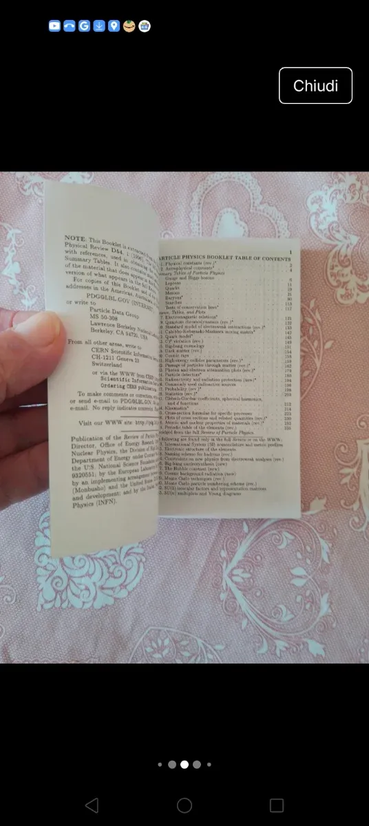 Particles physics booklet