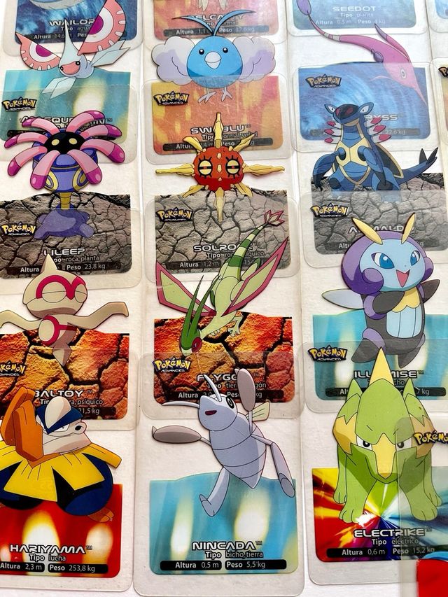 Lote lamincards pokemon advanced album 3 coleccion