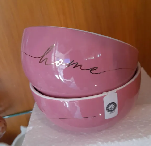 Set 2 Ciotole Rosa home