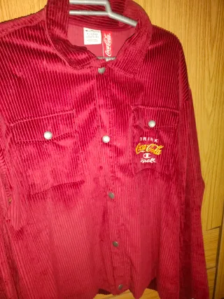 Chaqueta Champion Roja Corduroy Talla XL en Oviedo