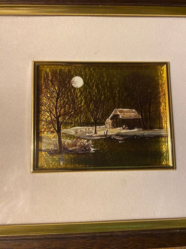 Due coppie uguali di quadretti vintage