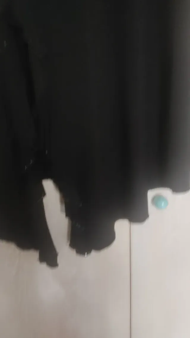 Falda negra fiesta drapeada lentejuelas