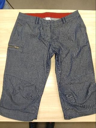 Pantalón vaquero desmontable montaña y trekking Mujer