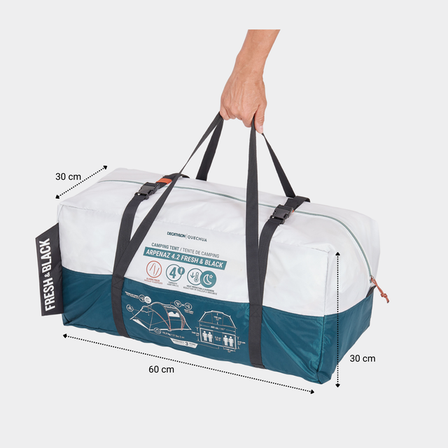 Tienda de campaña familiar 4 personas UPF50+ Arpenaz 4.2 F&B