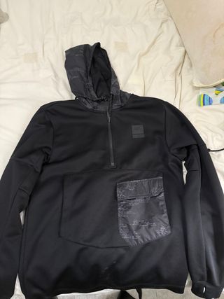 Sudadera Nike Negra Media Cremallera