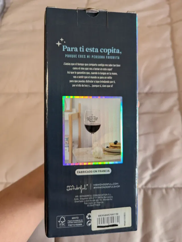 Copa Mr Wonderful Dale a tu cuerpo alegría