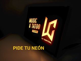 Cartello Neon Personalizzato LC La Cantera