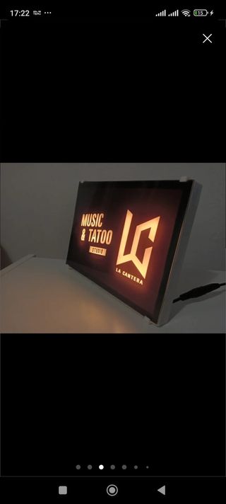 Cartello Neon Personalizzato LC La Cantera