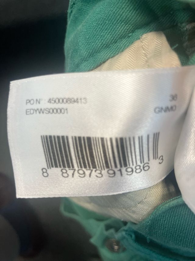 Pantalón corto DC Shoes skate verde