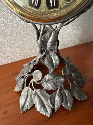 Orologio da tavolo Peter vintage peltro