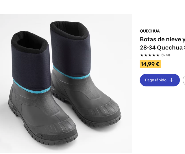 Botas de nieve Quechua Talla 28-34