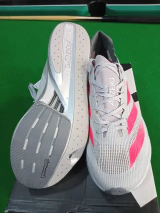 Zapatos Adidas Adizero Gris y Rosa