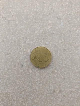 Moneda 0.5 céntimos 2001