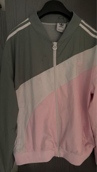 Chaqueta Adidas verde y rosa
