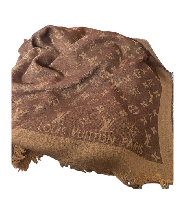 Sciarpa Louis Vuitton Monogram Marrone/Beige Nuova