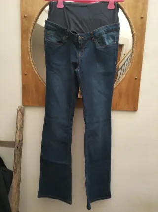Jeans premaman blu