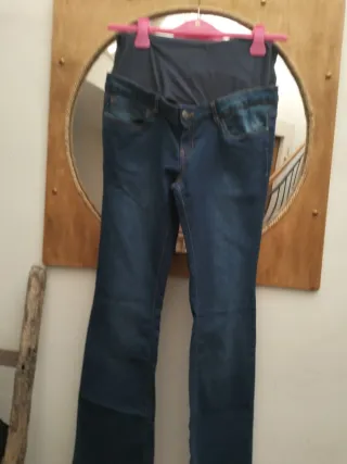 Jeans premaman blu
