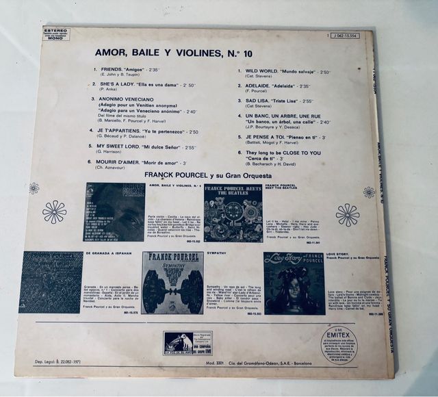 Vinilo Franck Pourcel et son grand orchestre