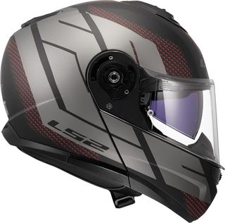 CASCO MOTO MODULAR FF908 STROBE CODE BLACK GREY