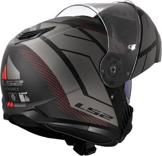 CASCO MOTO MODULAR FF908 STROBE CODE BLACK GREY
