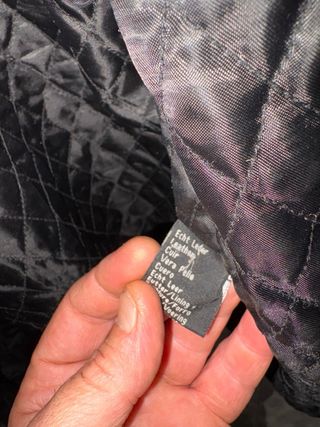 Giacca uomo vera pelle vintage nera