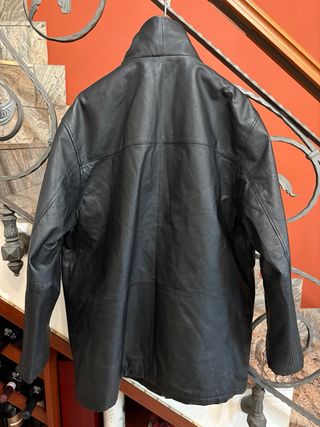 Giacca uomo vera pelle vintage nera