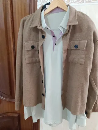 Conjunto o individual hombre beige/marrón