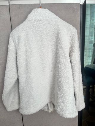 Giacca Pile Teddy Shearling Bianca/Panna