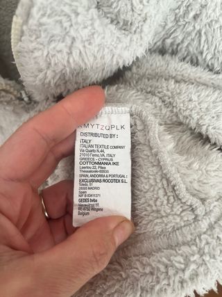 Giacca Pile Teddy Shearling Bianca/Panna