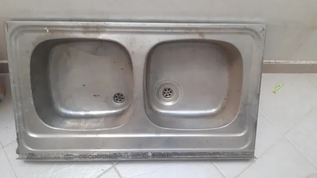 Fregadero doble acero inoxidable