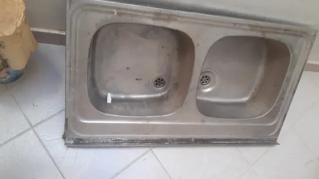 Fregadero doble acero inoxidable