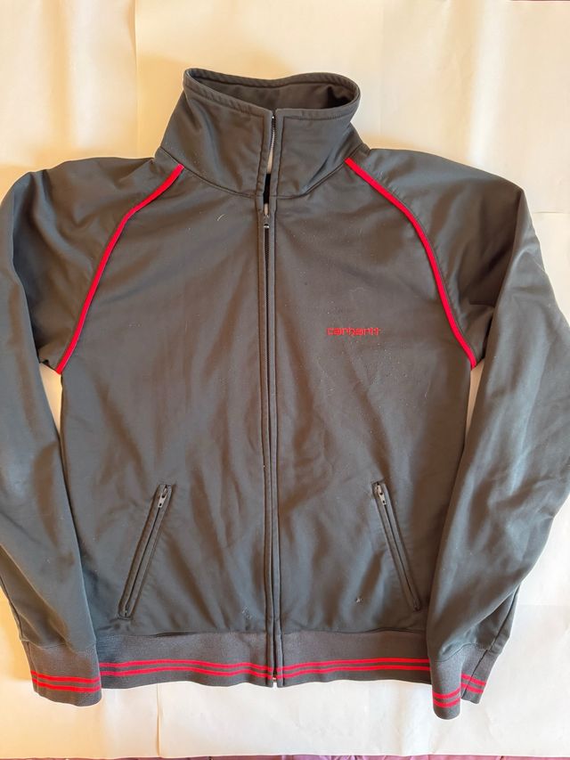 Felpa Carhartt nera con dettagli rossi taglia XS