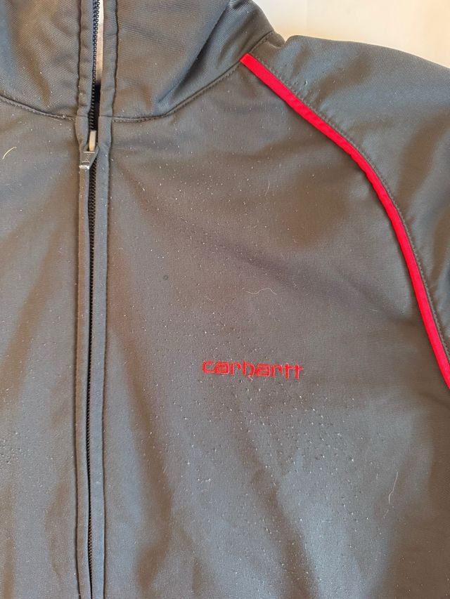 Felpa Carhartt nera con dettagli rossi taglia XS