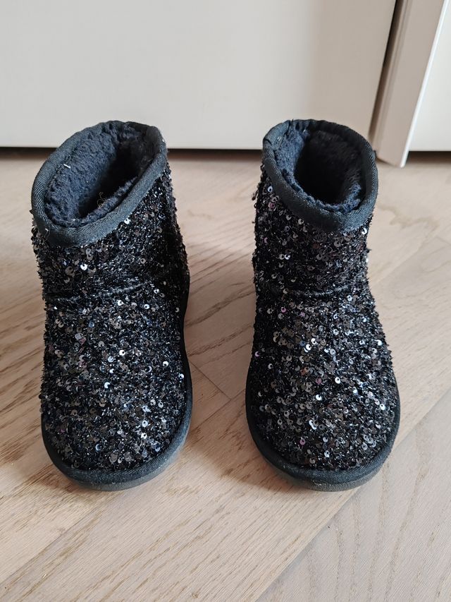 Stivaletti bambina neri con paillettes