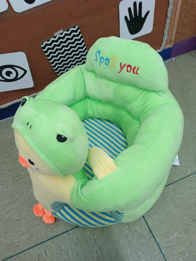 Asiento bebé peluche rana